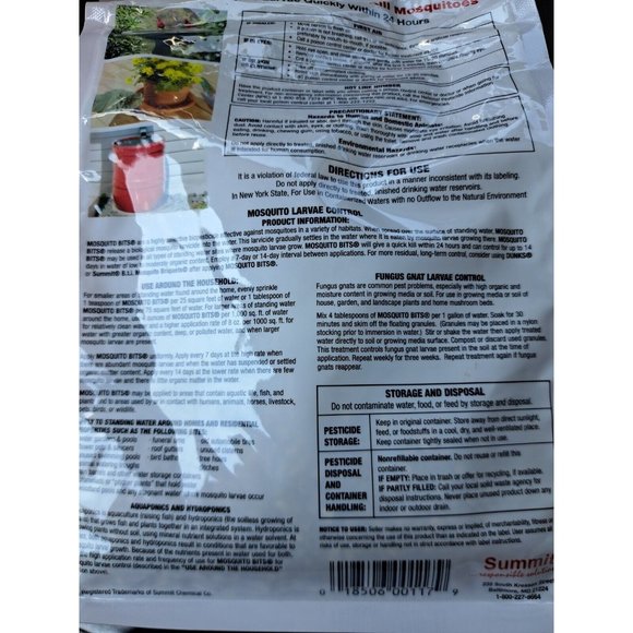 Mosquito Bits SUMMIT CHEMICAL CO 117-6 30OZ Bag - Picture 5 of 9